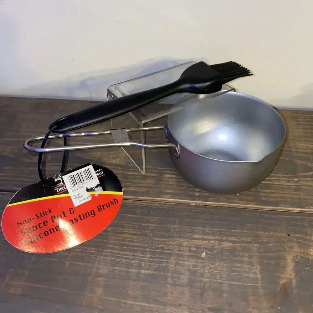 Mr. Bar-B-Q  Non-Stick Sauce Pot & Silicone Basting Brush kitchen cooking